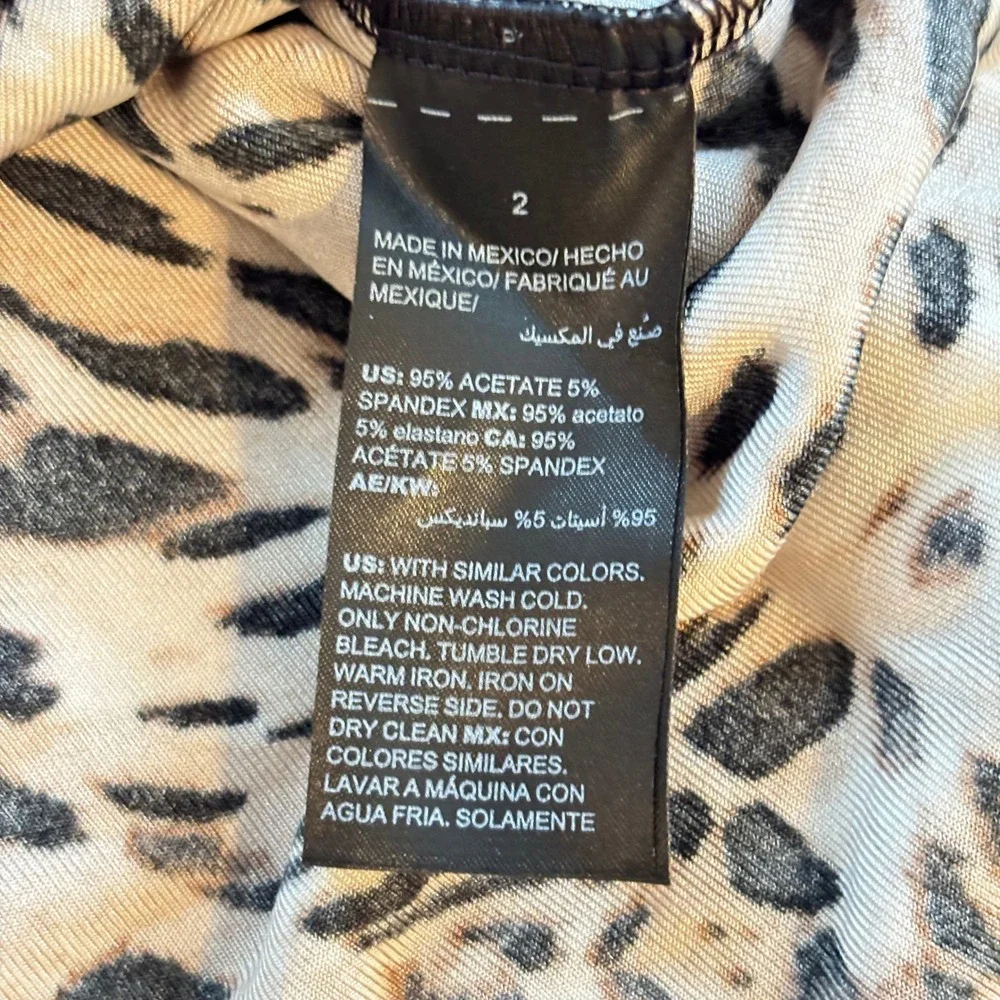2 Chicos Womens Sweater Large Leopard Animal Print Bundle Classic Mob Wife 20115 - Picture 10 of 13